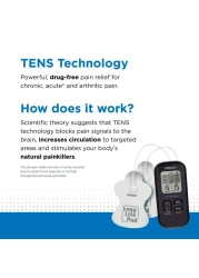 OmronMax Power Relief TENS Unit Muscle Stimulator Simulated Massage Therapy for Lower Back Arm Shoulder Leg Foot and Arthritis Pain DrugFree Pain Relief PM500