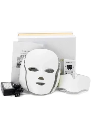 Mask LED Facial Mask 7 Colors LED Light For Anti-Aging Skin Rejuvenation Face And Neck Care Treatment Beauty Whitening Device Scarring Healthy Therapy Photon Anti Aging Wrinkles