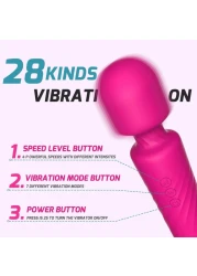 Doreen Therapeutic Wand Massager Waterproof Strong Back, Neck Massage Stress Magic Relief - Powerful Therapeutic Vibrating Mode- Best Rated for Travel Gift - Perfect Muscle Aches and Personal Recovery