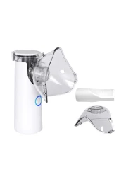 جهاز استنشاق محمول للبالغين والأطفال - جهاز استنشاق بالموجات فوق الصوتية شبكي محمول باليد جهاز تبخير شخصي بالبخار لعلاج الربو ومرض الانسداد الرئوي المزمن وعلاجات التنفس هادئ وخفيف الوزن للسفر