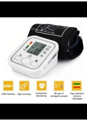 Radiotronics Blood Pressure Monitor Digital Wrist Blood Pressure Machine Automatic Cuff BP Detector 2x99 Readings Memory Large Display Voice With Carrying Case