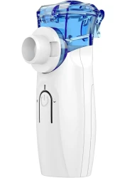Portable Nebulizer Machine &ndash; Cool Mist Steam Inhaler, USB/Battery Operated, Compact Nebulizer for Adults &amp; Kids, Moisture Therapy for Home, Office, Travel Use,