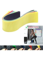 Sky Land Resistance Band Exercise Home Gym Fitness, Yoga Resistance Loop Bands For A Different Kind Of Workout Em 9241, Black, Blue, Yellow, Red, Green