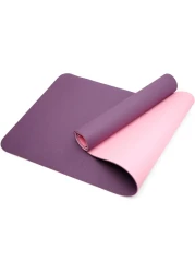 ماهمير سجادة يوجا مضادة للانزلاق مع شنطة حمل، سجادة لياقة بدنية للبيلاتس بسمك 183 سم × 61 سم × 6 ملم للنساء والرجال والمبتدئين