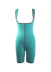 Women's Neoprene Body Shaper Hot Slimming Bodysuit &ndash; Stomach &amp; Thigh Fat Burner, Compression Tummy Control Shapewear, Waist Trimmer Sauna Suit 
