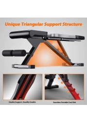 Max Strength Multifunction Adjustable Weight Bench For Full Body Workout Weight Bench Ab Bench, Sit Up Bench, Weightlifting Chair Random Color