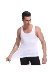 سترة ضغط لتنحيف الجسم للرجال للتحكم في البطن والبطن - قميص مشد للتخسيس للتحكم في البطن ودعم الوضع،