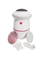 Remover Electric Foot Grinder for Hard Skin, Professional Velvet-Smooth Pedicure Tools, Dual Charging Methods, Callus Remover for Soft Feet, White + Red