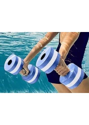 ULTIMAX Aquatic Exercise Dumbbells Aqua Fitness Barbells Exercise Hand Bars for Water Aerobics EVA Water Barbells Hand Bar For Water Resistance Aerobics Weight Loss (Blue)