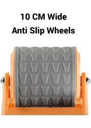 Automatic Rebound Ab Abdominal Exercise Roller Wheel, with Elbow Support and Timer, Abs Roller Wheel Core Exercise Equipment, for Men Women