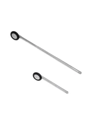 MDF Instruments Babinski Telescoping 20 Neurological Reflex Hammer with Builtin Brush for cutaneous and Superficial responses Black MDF535XT11
