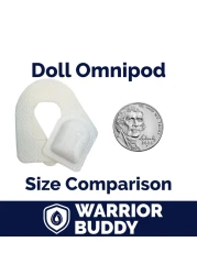 Warrior Buddy Diabetes Accessories compatible with 18 dolls or plush toys Omnipod Plastic