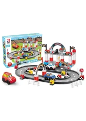 Jawda Race Track Building Blocks With 3 Cars