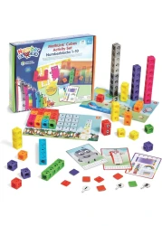 Learning Resources LSP0949-UK MathLink Cubes Numberblocks 1-10 Activity Set, Early Years Maths Learning, Build, Learn &amp; Play in The Classroom &amp; at Home.