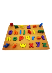ABC Puzzle Shape Alphabet Toys with Puzzle Board and Letter Blocks, Preschool Educational Learning Toys Gift for Girls Boys
