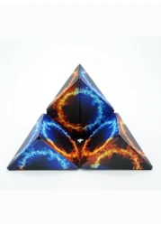 Shape Shifting Box, Fidget Cube with 36 Rare Earth Magnets - Extraordinary 3D Magic Cube &ndash; Cube Magnet Fidget Toy Transforms Into Over 70 Shapes, Multicolor Black Circle Deisgn