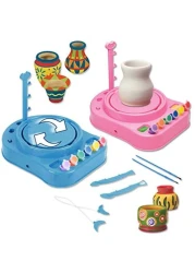Generic - Kids Bginners Pottery Wheel Kit with Clay Paints and Tools DIY Toy Best Gift