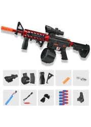 Gel Blaster Toy Gun Electric &ndash; Long Range Shooting with Scope &amp; 20,000 Gel Balls, Automatic Blaster with Tactical Attachments for Kids &amp; Adults &ndash; Outdoor Fun
