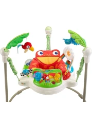 Rainforest Jumperoo Baby Walker Bouncer - Interactive Rocking Chair with Discovery Center, Lights &amp; Sounds