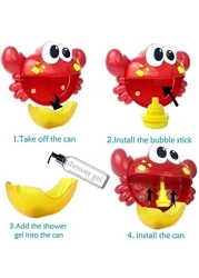 Generic Bubble Crabs Baby Bath Toy Funny Bath Bubble Maker Pool Swimming Bathtub Soap Machine Toys For Children Kids