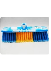Very Colourful Floor Cleaning Broom/Brush with Long Wooden Handle for Home, Kitchen, Bathroom &amp; Office (Multi-purpose Use) (Pack of 1 unit).