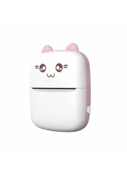 طابعة صور حرارية صغيرة محمولة طابعة لاسلكية بحجم الجيب للصور والملاحظات اتصال بلوتوث، طباعة بدون حبر، متوافقة مع أنظمة iOS وAndroid