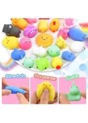 40-Piece Unicorn Squishy Stress Relief Toy Set