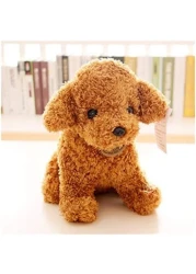 Fitto Brown Puppy Doll Plush Toy – Soft & Cuddly Stuffed Animal, 10-inch Adorable Brown Dog Plush for Kids, Toddlers, & Adults – Perfect Gift for Birthdays, Holidays, and Baby Showers