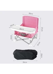 Baby Chair Foldable with Bag Pink