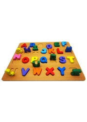 Alphabet Puzzles - Wooden Upper Case, Lower Case Letters and Learning Board Toy
