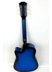 Mike Music 38 inch Acoustic Guitar with Bag and Strap (blue)