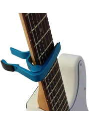 Mike Music Guitar Capo Black For 6 String Acoustic Electric Guitar Bass Guitar And Ukulele (Capo B4, Blue)