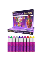 Desire Deluxe Hair Chalk for Girls Makeup Kit of 10 Temporary Colour Pens Gifts Great Toy for Kids Age 5 6 7 8 9 10 11 12 13 Years Old BlueGreenGreyPinkPurple