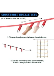 ULTIMAX Ninja Obstacle Course Kit Ninja Obstacle Course for Kids Outdoor Ninja Warrior Training Equipment Backyard Monkey Bar