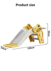Fashion Kids Colorful Plastic Slide Dinosaur Animal Foldable Slide Toys For Baby