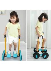 Children Scooter Kids Balance Pedal Car Bike Pedal Exercises Car Sense Traning Equipment for Kindergarten Excercise Stepper Scooter for Kids,B: orange