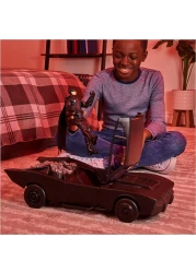 DC Comics BATMAN, Batmobile with 30-cm Figure, The Movie Collectible, Kids&rsquo; Toys for Boys and Girls Aged 4 and up
