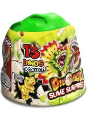سلايم سحري من كريز - كبسولة دينوريكس مع أطفال سلايم وأشكال ديناصورات قابلة للتجميع - 13 ديناصورًا للجمع، 1 منها نادر للغاية
