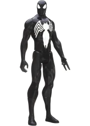 Spider-Man Marvel Ultimate Spider-Man Titan Hero Series Black Suit Spider-Man Figure - 12 Inch
