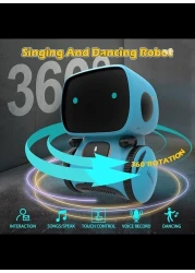 Home Xone Smart Talking Robot for Kids - Voice Controlled and Touch Sensor with Singing, Dancing, and Repeating Features - Intelligent Partner and Teacher, Age 2+