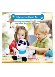 Remote Control Robot Dog Toy Programmable Interactive And Smart Dancing Robots for Kids 5 and up RC Stunt Toy Dog with Sound LED Eyes