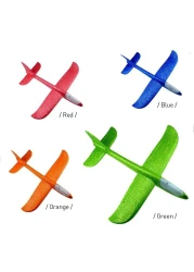 Generic-Flying Glider Planes With Flash LED Light 18.9" Foam Flight Mode Throwing Air Plane Aerobatic Airplane Outdoor Sport Game Toys Gift for Kids 3 4 5 6 7 Year Old Boy Red