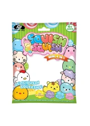 Power Joy Squish Squish Mini 4-In-1 Animal Squishy Toy Multicolour