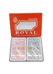 آشا بطاقات لعب ملكية ذهبية أصلية 2 قطعة