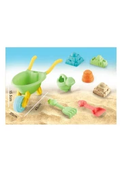 أيتش كاي مجموعة ألعاب الشاطئ مع عربة 7 قطع