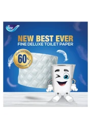 Fine Deluxe Toilet Paper Roll, 140 Sheets 32 Rolls