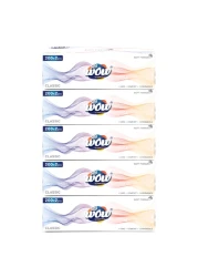 WOW Classic Facial Soft Tissues 2 Ply 200 Tissues Pack of 5