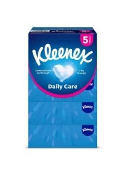 Kleenex Daily Care Facial Tissue Box 2 Ply 150 Tissues Pack of 5