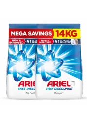 Ariel Detergent Powder Top Load Mega Box Original 7kg Pack of 2