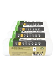 إيرث تشويس أكياس قمامة قابلة للتحلل الحيوي 54×60 متر حزمة من 4 - أخضر